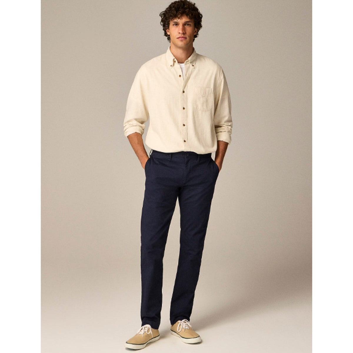 J.CREW Mens 484 Slim-fit Stretch Chino Pants 28x32 Navy Blue Flat AR885 NWT