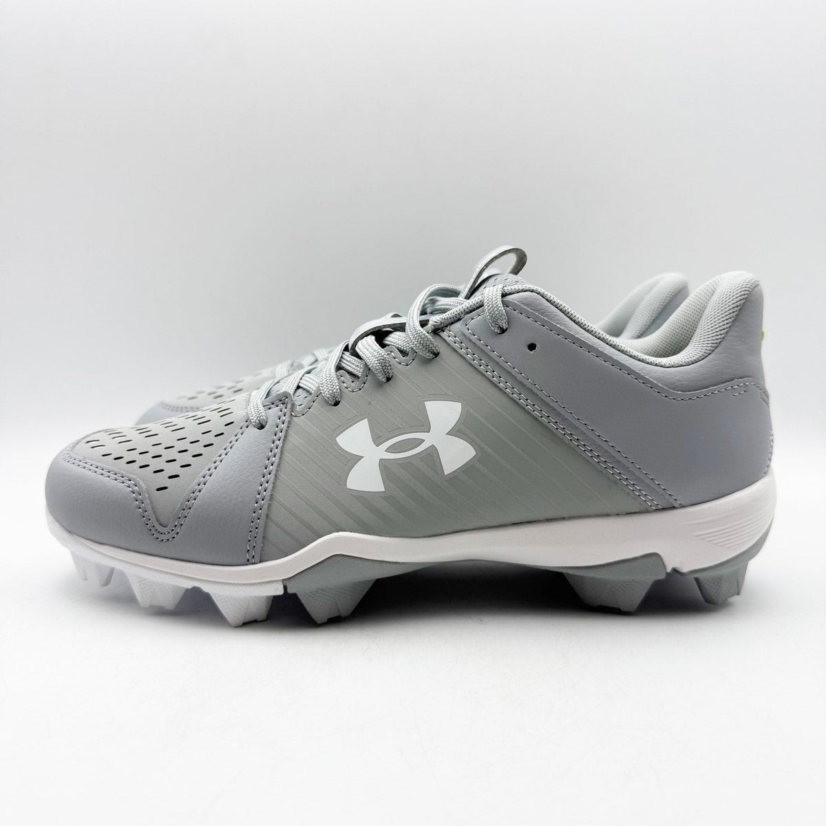 Under Armour Mens Leadoff Low RM Molded Baseball Cleats Size 13 Grey White NWOB