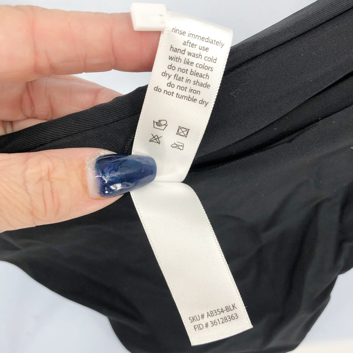 ANDIE SWIM The Riviera Bikini Bottom Small Black Belted Trim Basic NWT