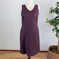 Eddie Bauer Linen Floral Embroidered Dress - 14