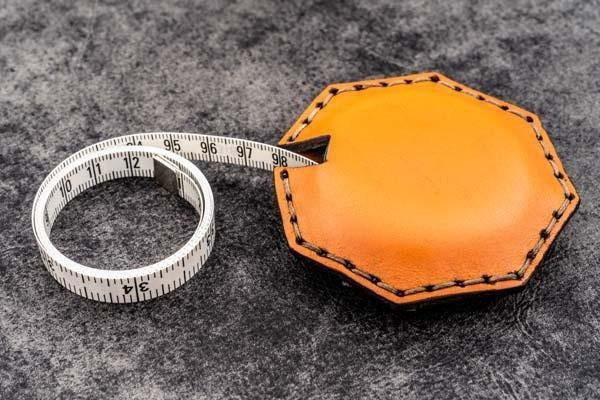 Leather Tape Measure Octagon