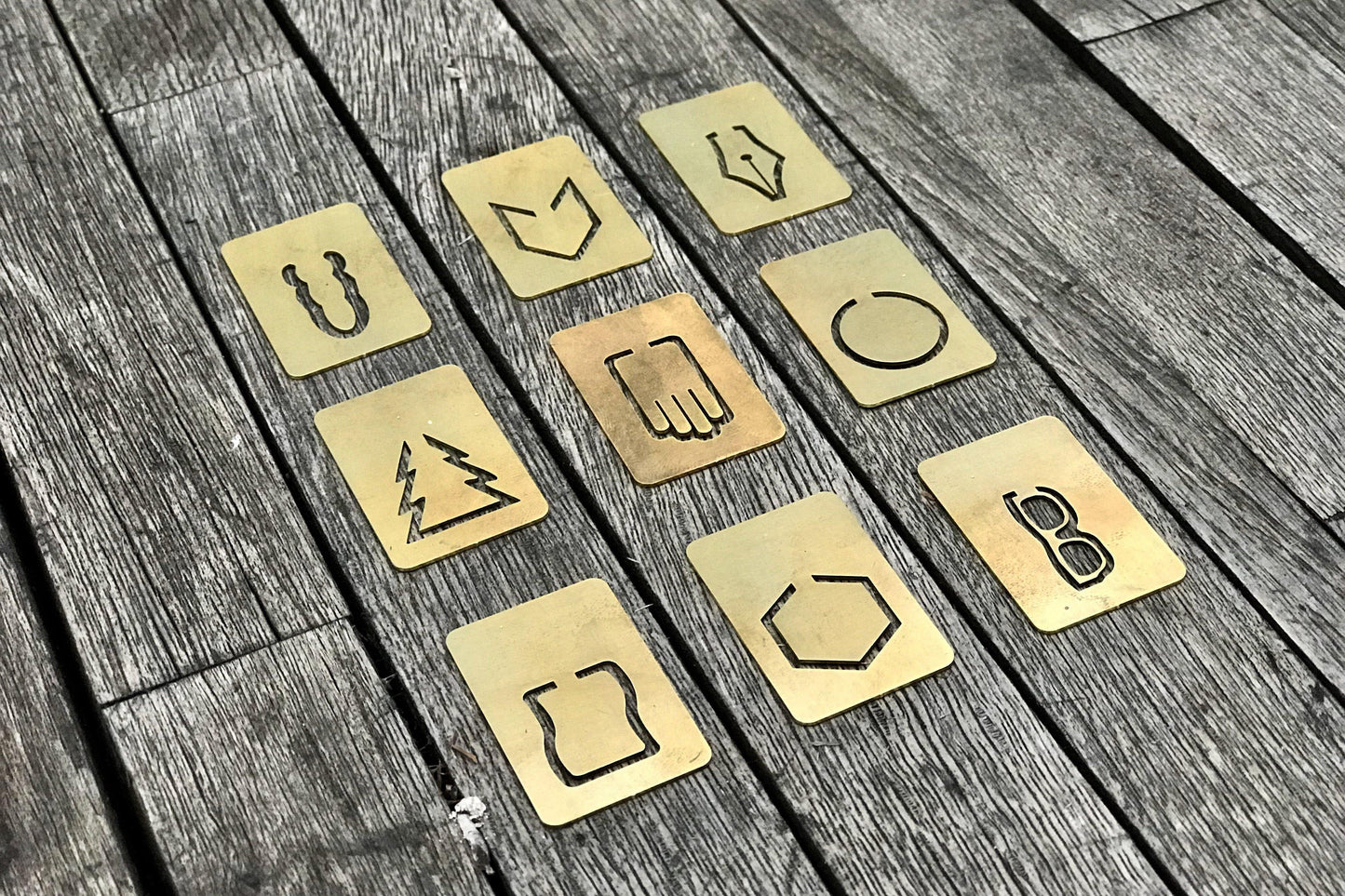 Brass Paper Clip Set