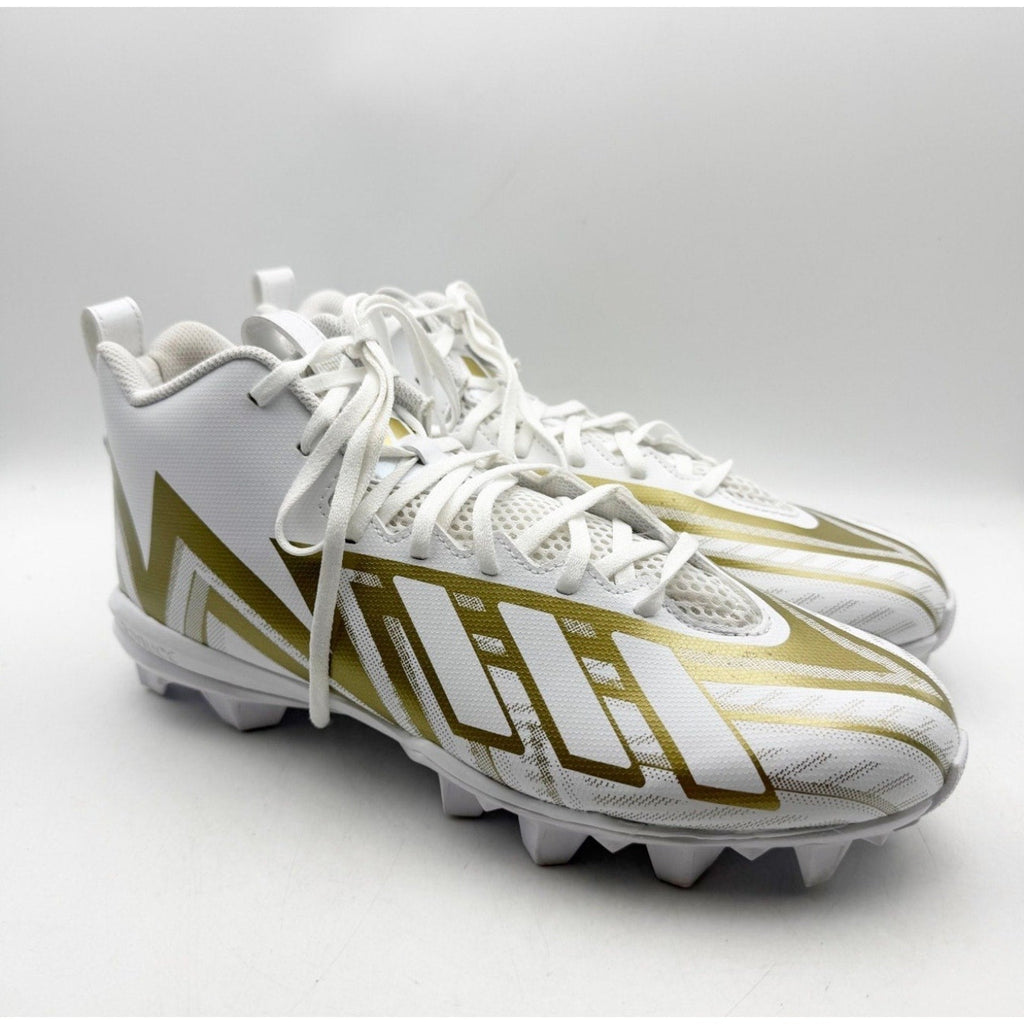 Adidas Mens Freak Spark MD 23 Football Cleats Size 11.5 White Gold Athletic NWOB