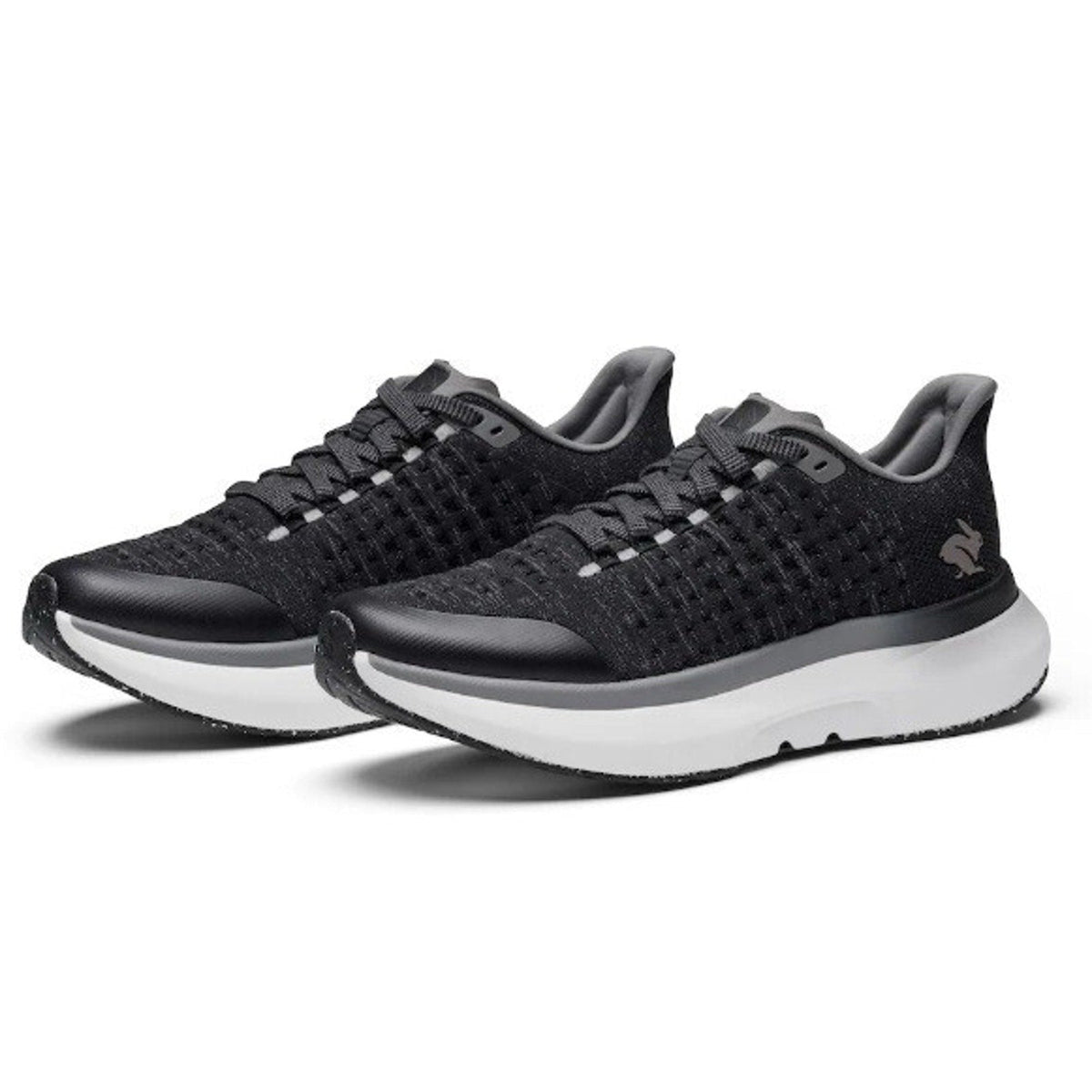 Rabbit Mens Dream Chaser Running Shoes Size 9.5 Black White Athletic NIB