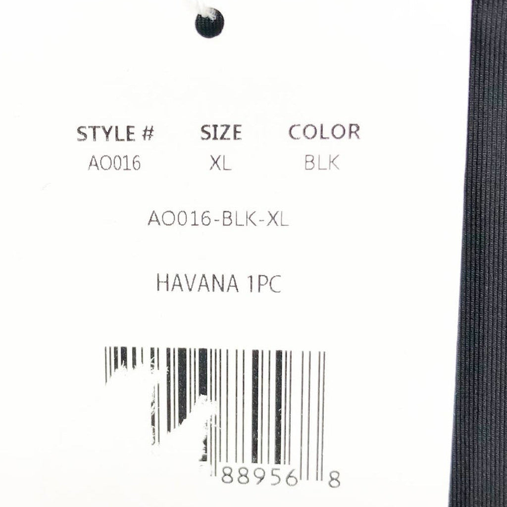 ANDIE SWIM Women's Havana One Piece Swimsuit XL US 16 Black Square Neck NWT