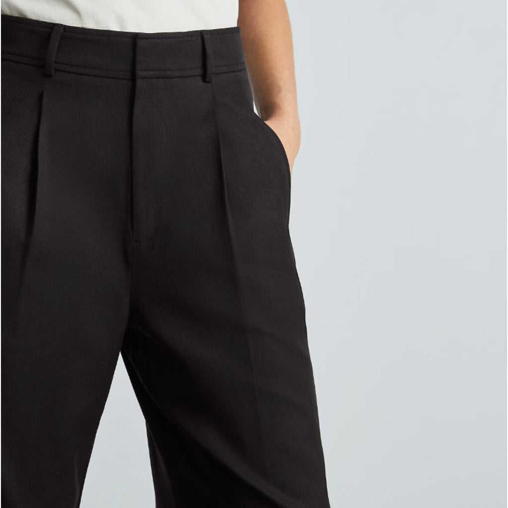 Everlane Womens The Way-High Drape Pant Size 2 Black 31" Inseam Pleated NWT