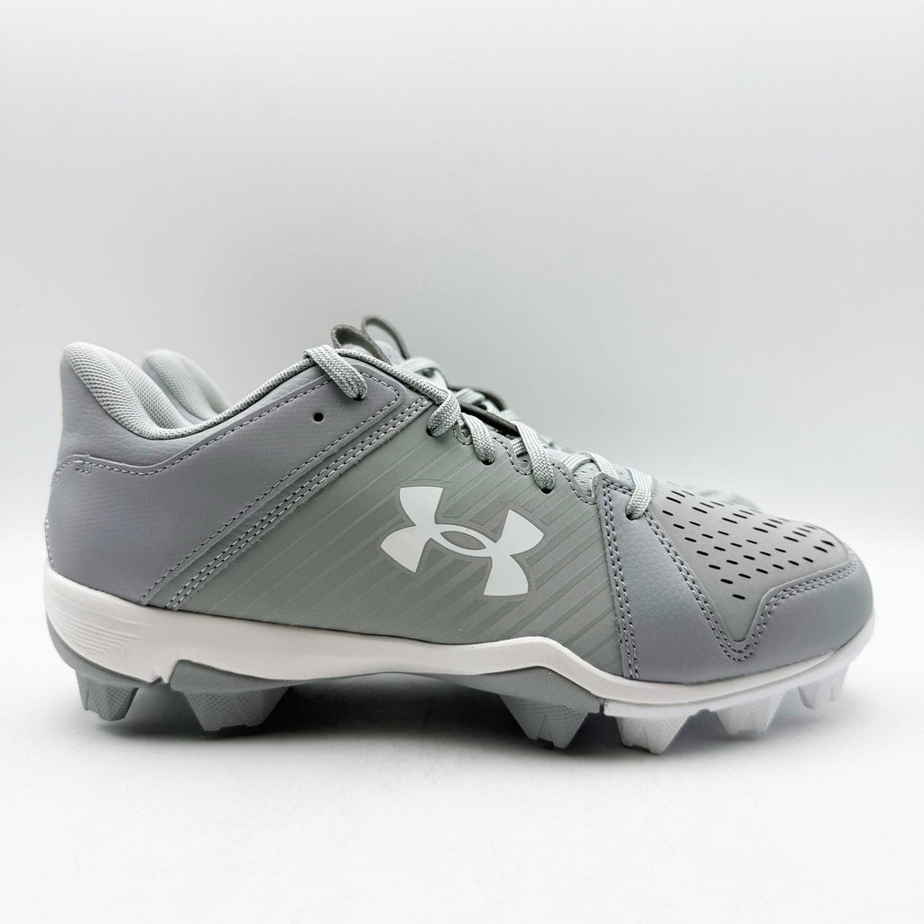 Under Armour Mens Leadoff Low RM Molded Baseball Cleats Size 13 Grey White NWOB