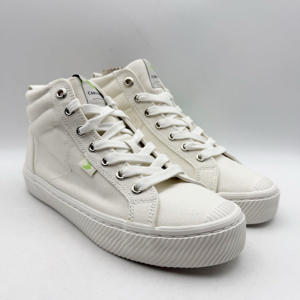 CARIUMA Womens OCA High Top Sneakers Size 6 EU 36.5 Off-White Canvas NIB