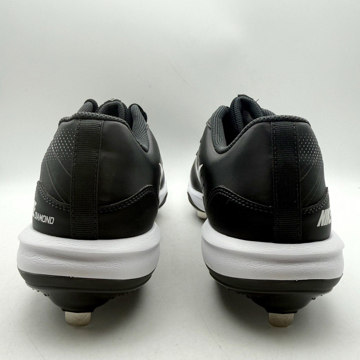 Nike Mens Alpha Huarache Varsity 4 Low Baseball Cleats US 12 Black Grey NWOB