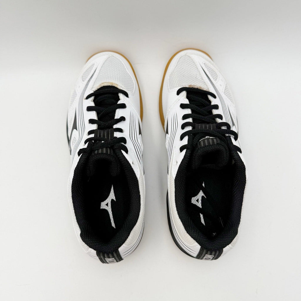 MIZUNO Womens Cyclone Speed 3 Volleyball Shoe Size 6 White Black Lace Up NWOB