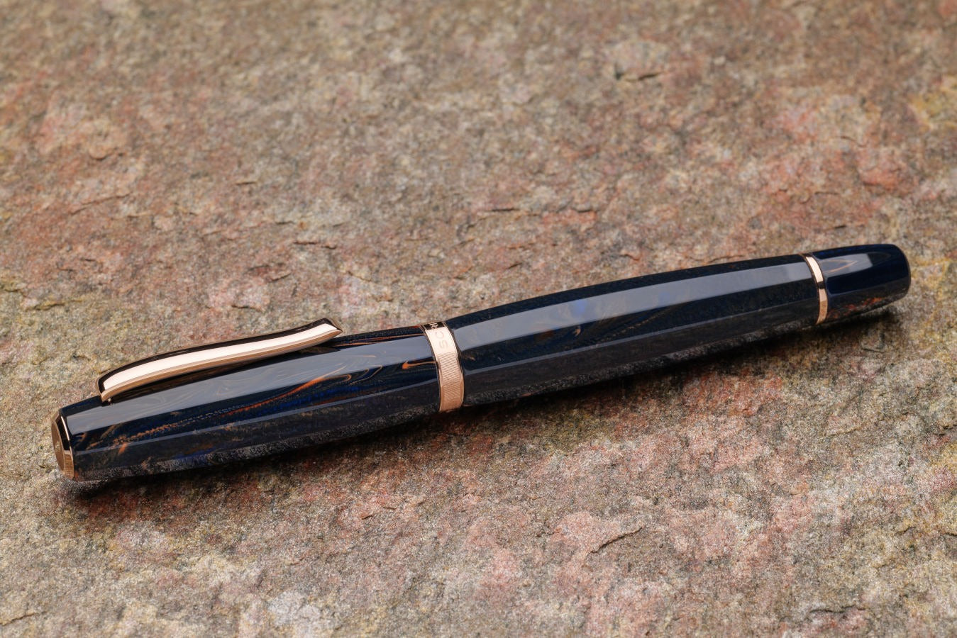 SCRIBO FEEL Ebonite Fountain Pen - Blu Califfo RGT