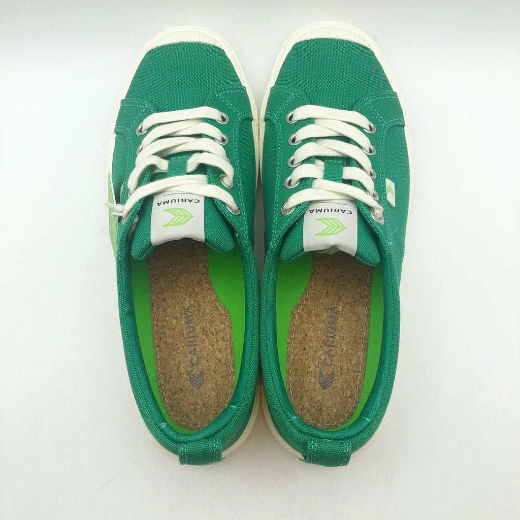 Cariuma OCA Low Canvas Sneaker Men's 8 Women's 9.5 Green Organic Cotton NIB