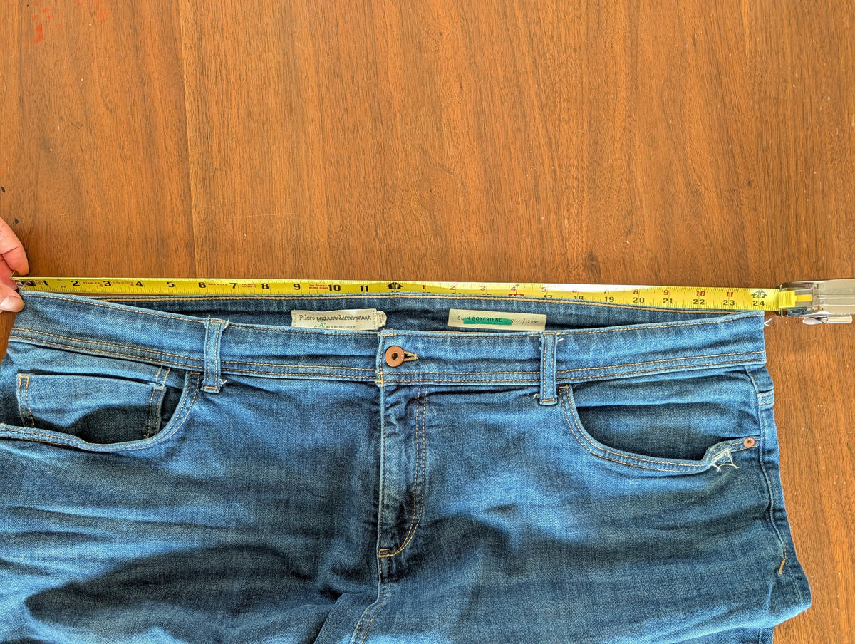Anthropologie Pilcro Slim Boyfriend Distressed Jeans - 22W