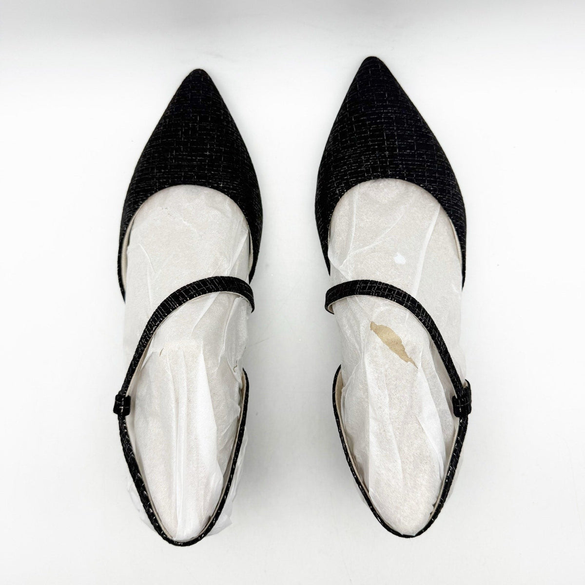 LifeStride Womens Minimalist Pumps Size 8.5 Wide EU 39 Black Shimmer NIB