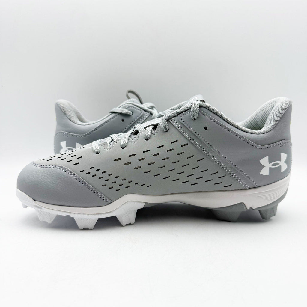 Under Armour Mens Leadoff Low RM Molded Baseball Cleats Size 13 Grey White NWOB