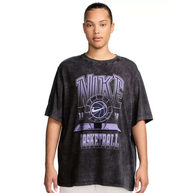 NIKE Women's Basketball 1973 Graphic Tee XS Black/Purple Short Sleeve NWT