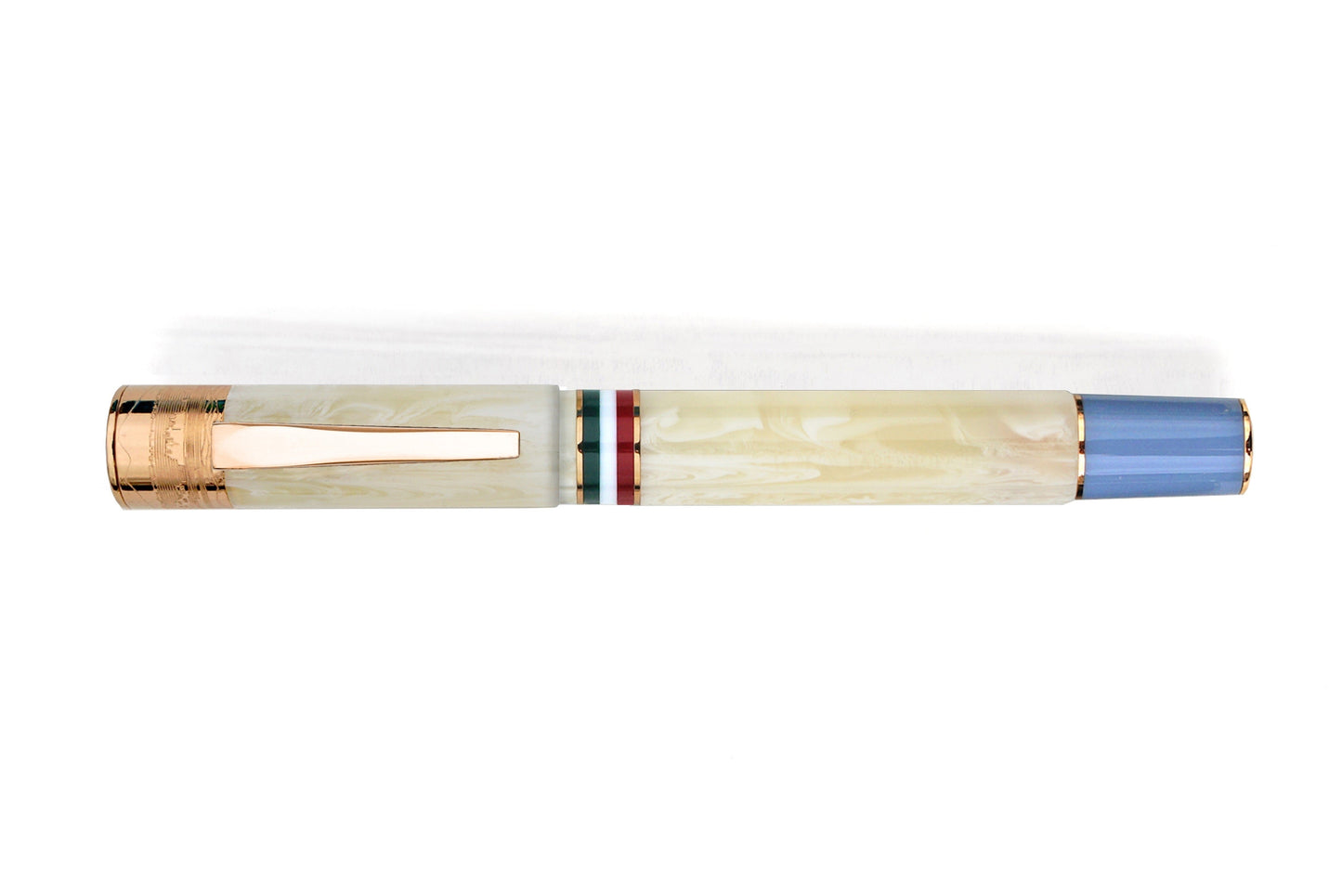 Gioia Partenope Avorio Fountain Pen Rose Gold Trim