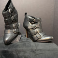 Coach NEW Heel Leather Buckles BOOTIES 7