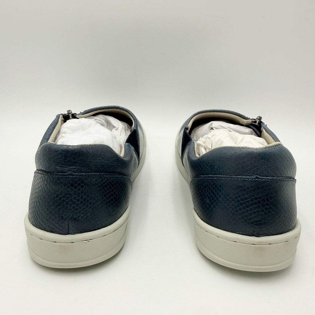SoftWalk Womens Arezzo Casual Sneakers Size 10.5 M Blue Snake Leather NIB