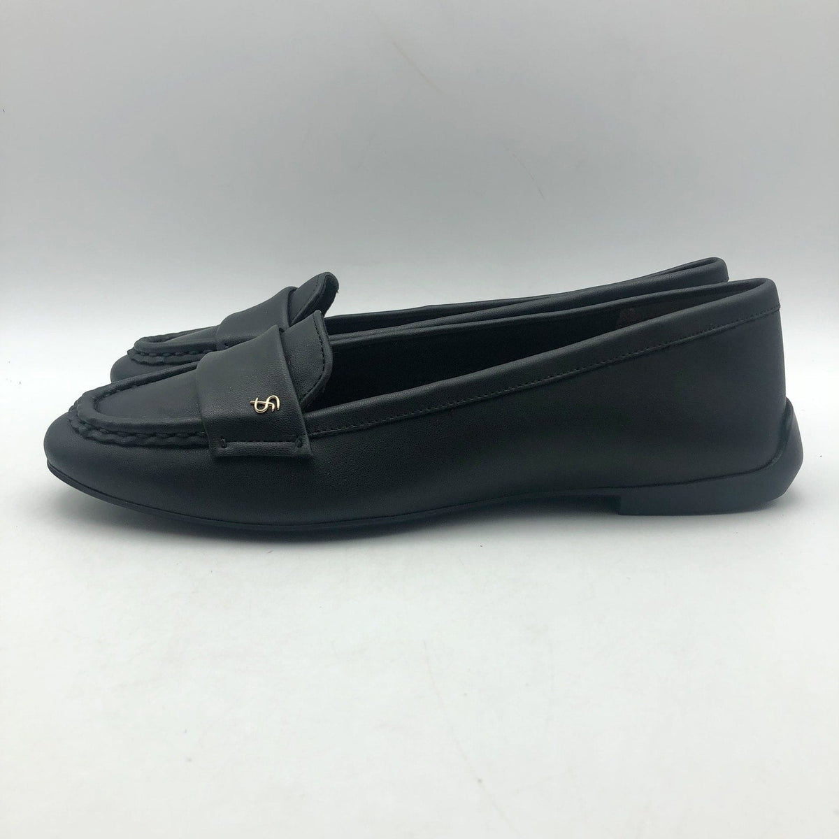 Franco Sarto Womens Faris Slip On Flats Size 6.5 Black Faux Leather NIB