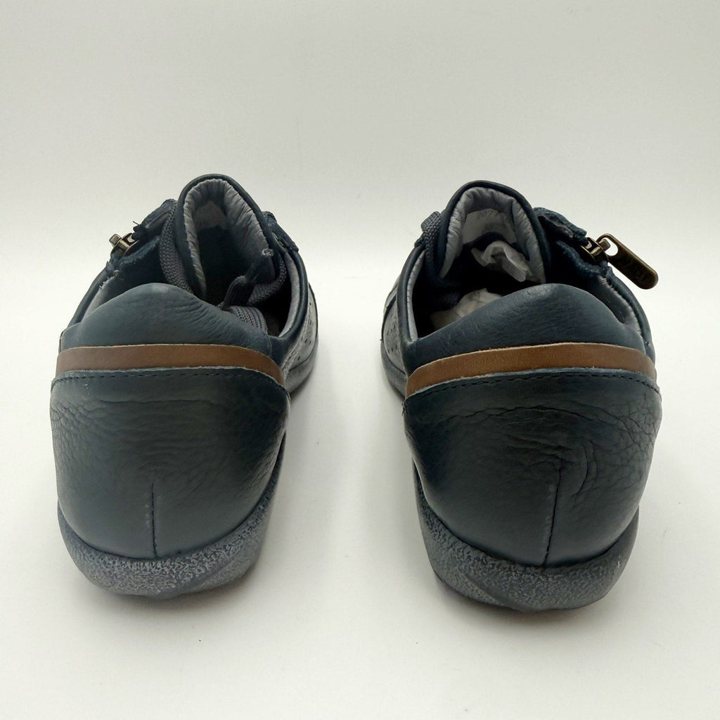 Naot Womens Moko Oxford Sneakers EU 35 US 4 M Navy Blue Nubuck Leather NWOB
