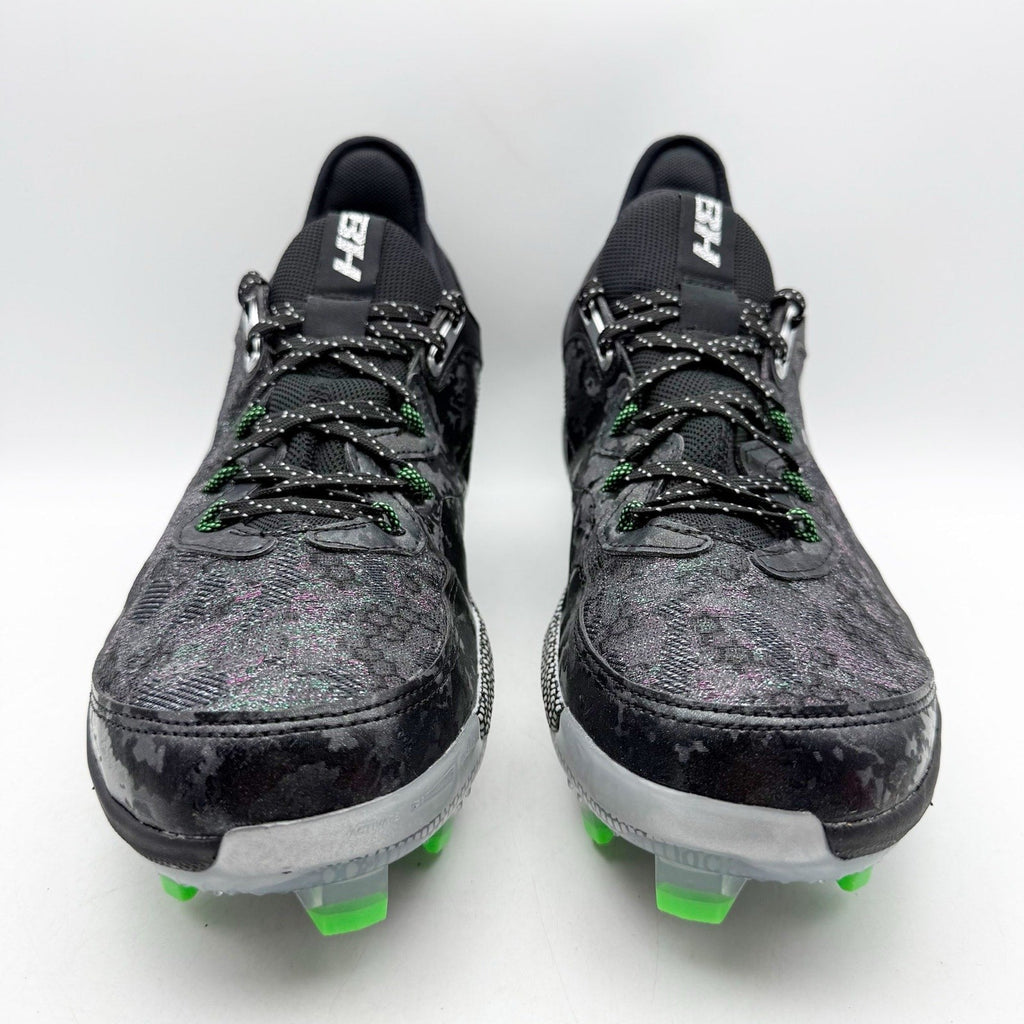 Under Armour Mens Harper 8 Elite Baseball Cleats Size 11 EU 45 Black Green NWOB