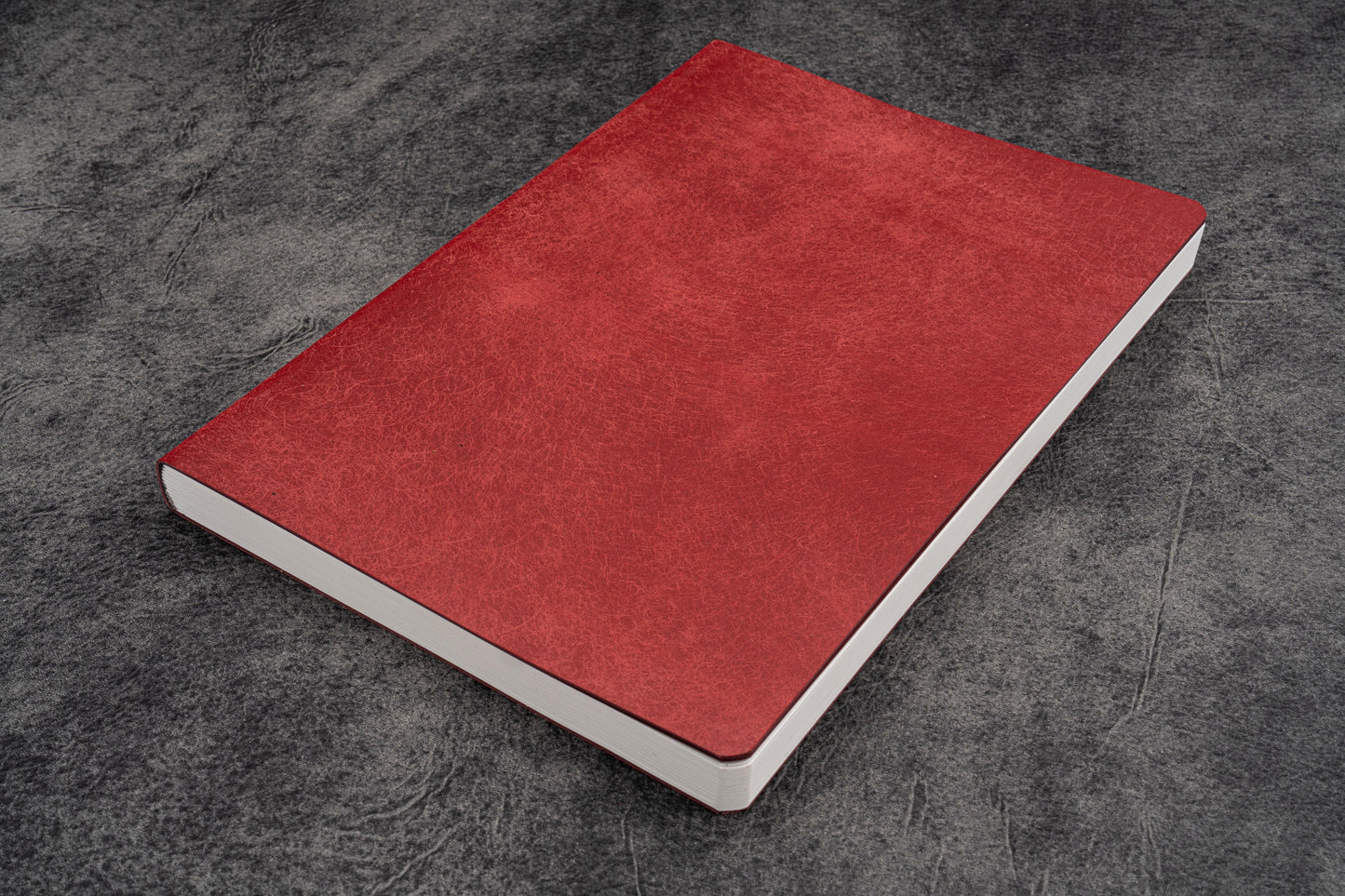 Leather Notebook - Tomoe River Paper - A5 - Carmine Red