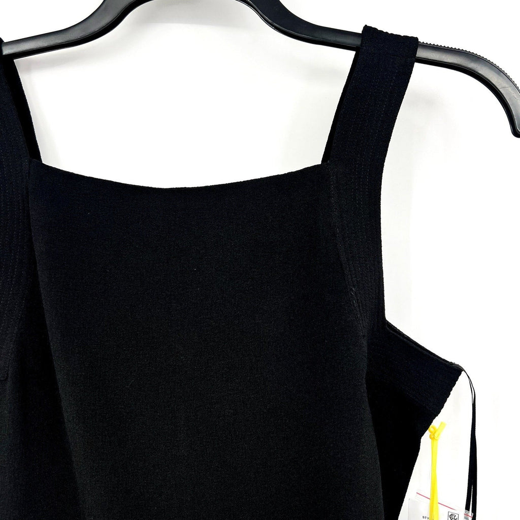 CECE Women's Square-Neck Tank Top Medium Rich Black Sleeveless NWT