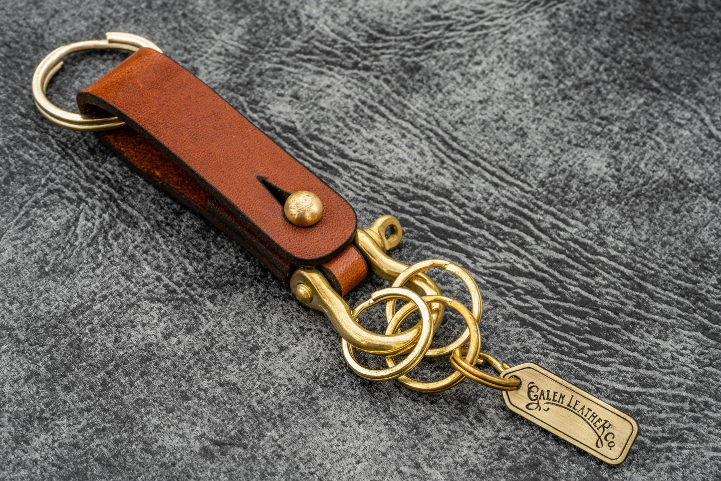 Leather Key Fob - California