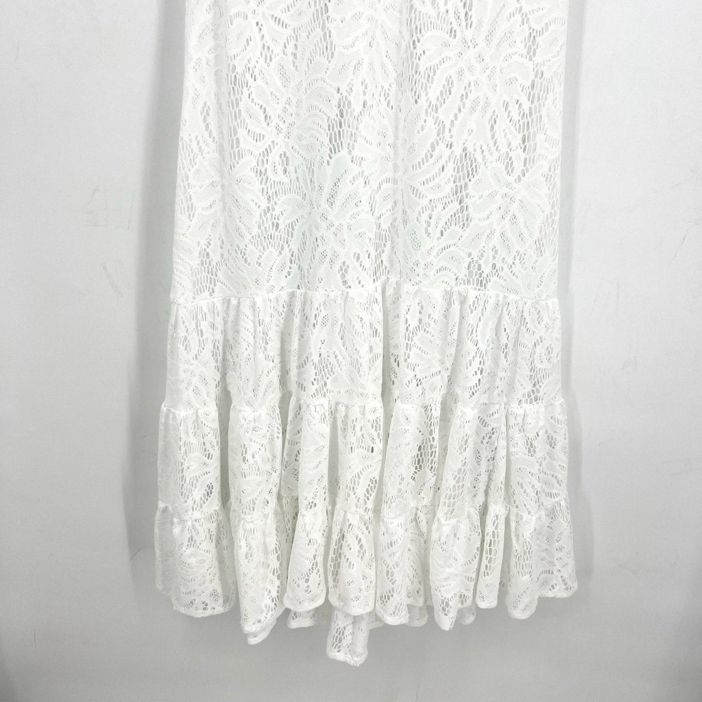 LILLY PULITZER Womens Finnley Lace Cover-up Swim Dress XXS White NWOT