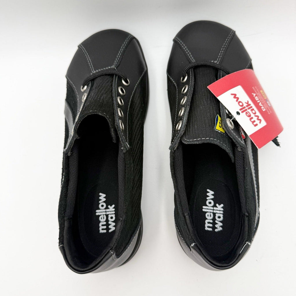 Mellow Walk Womens Daisy 420092 Work Shoes Size 5.5 Black Steel Toe SR NIB