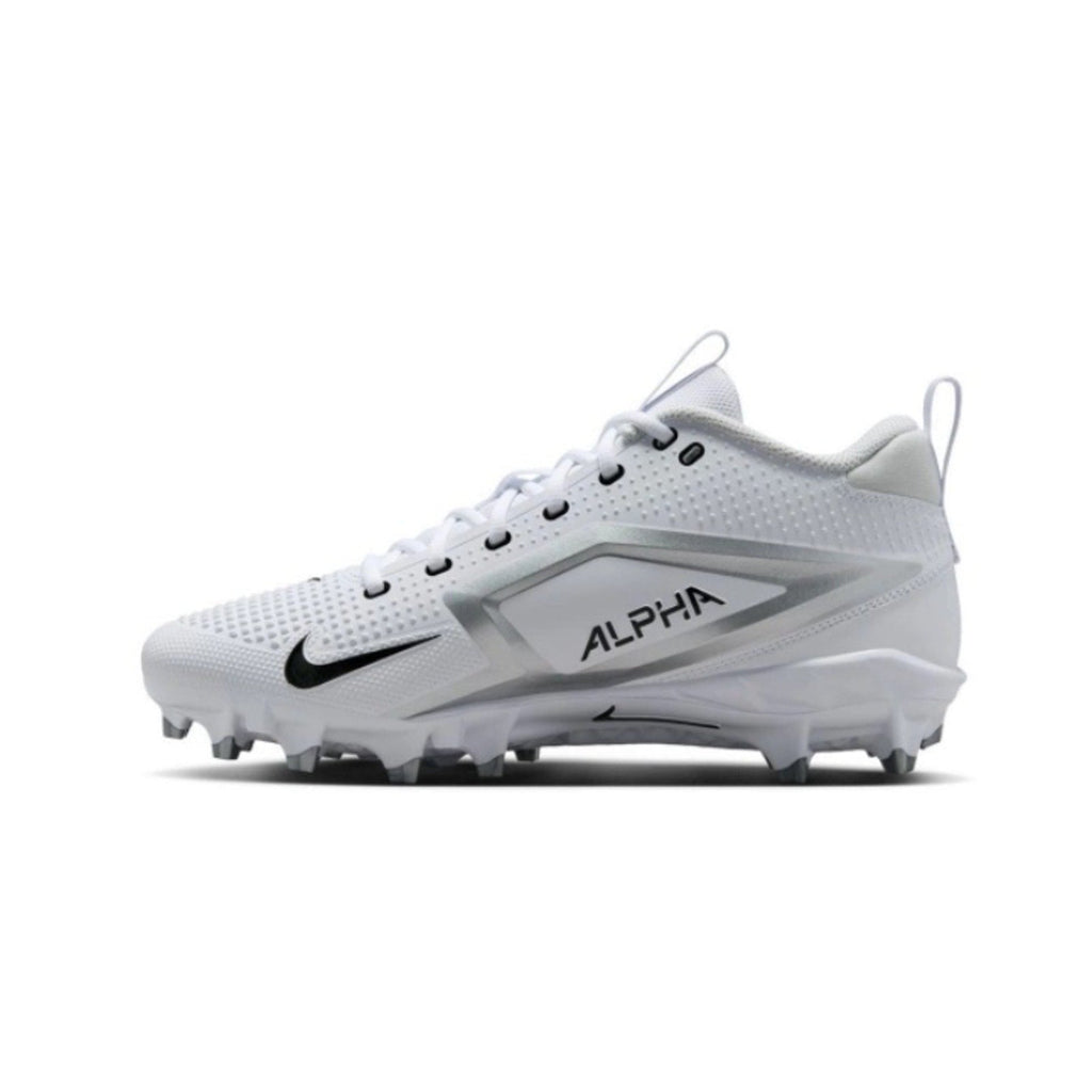 Nike Mens Alpha Menace 4 Varsity Molded Football Cleats Size 13 White Black NWOB