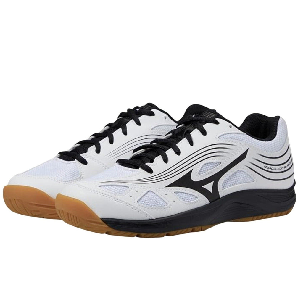 MIZUNO Womens Cyclone Speed 3 Volleyball Shoes Size 9.5 White Black Lace Up NIB