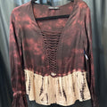 Gypsy Tye Dye Lattice Front TOPS Small