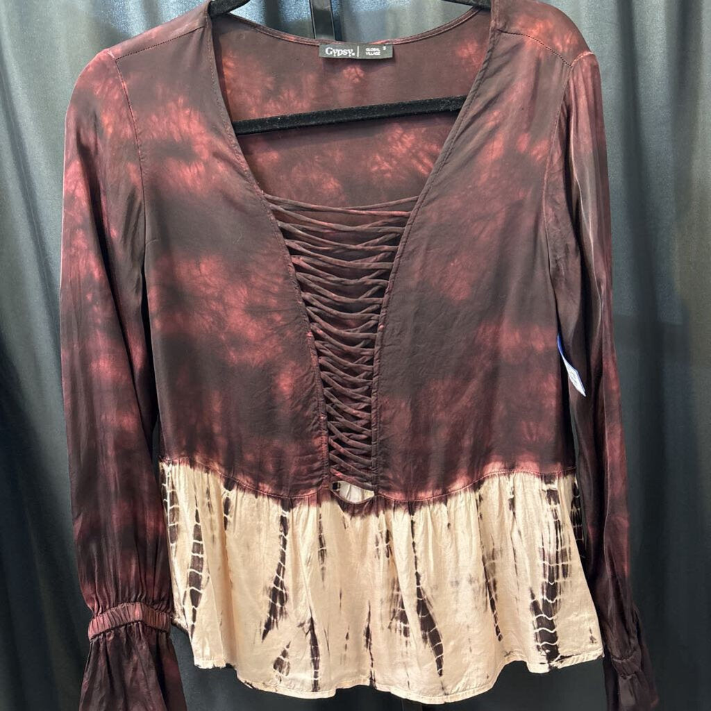 Gypsy Tye Dye Lattice Front TOPS Small