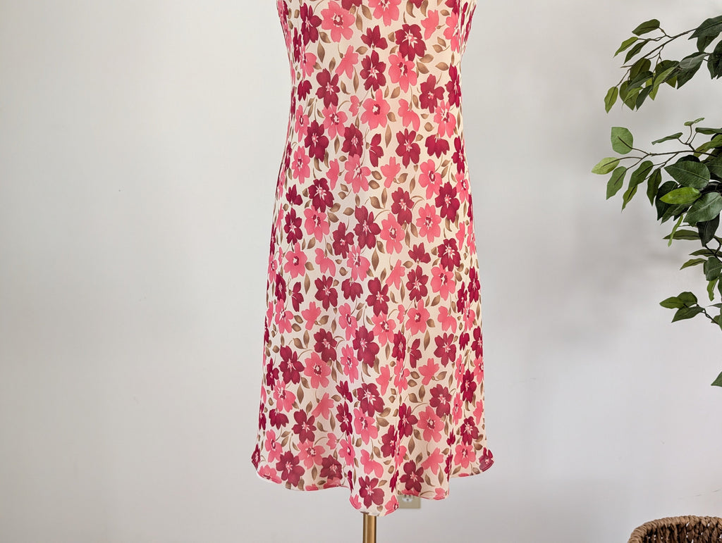 Vintage Ann Taylor Silk Floral Dress - 2P/XS