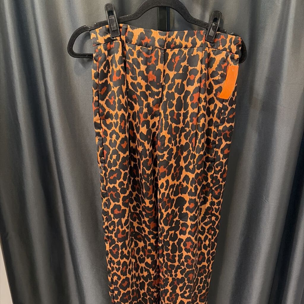 J Crew Leopard Satin PANTS 2