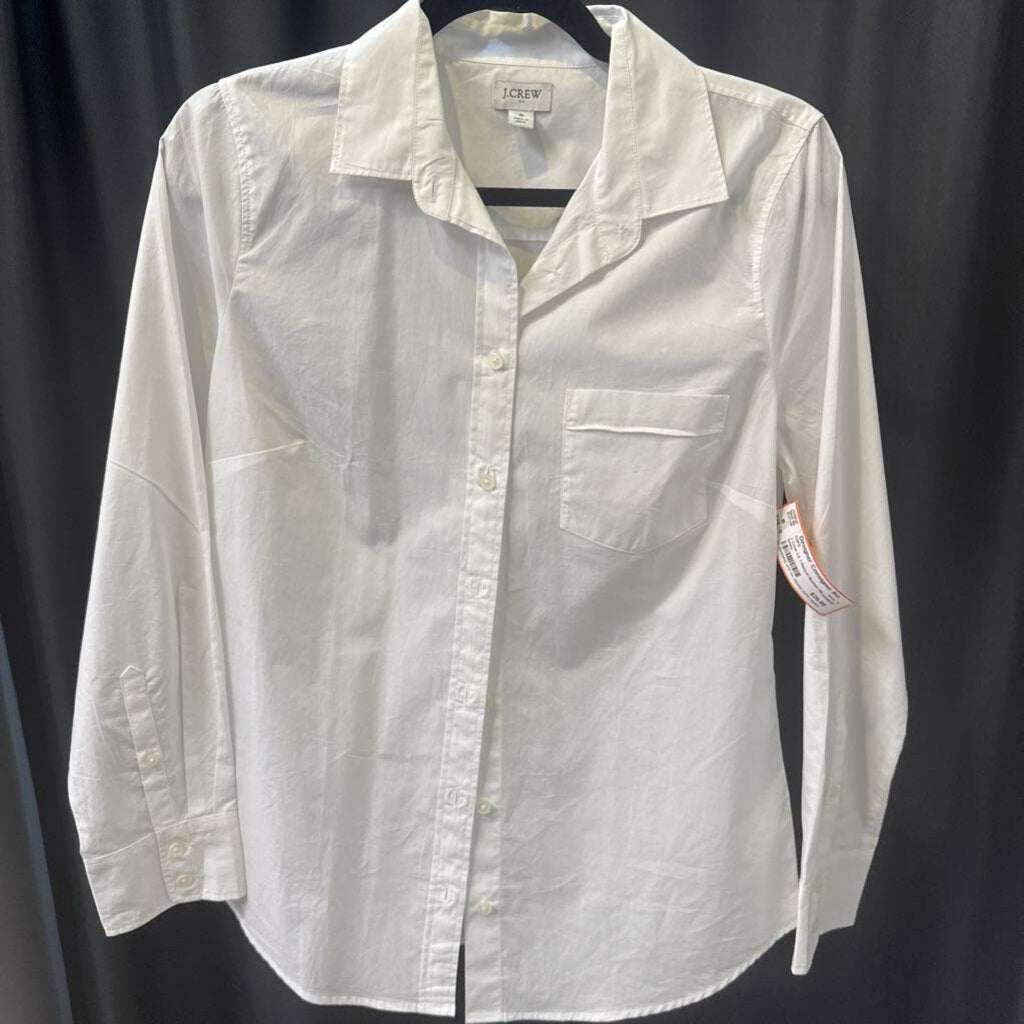 J Crew LS 1 Pocket Button Up TOPS S