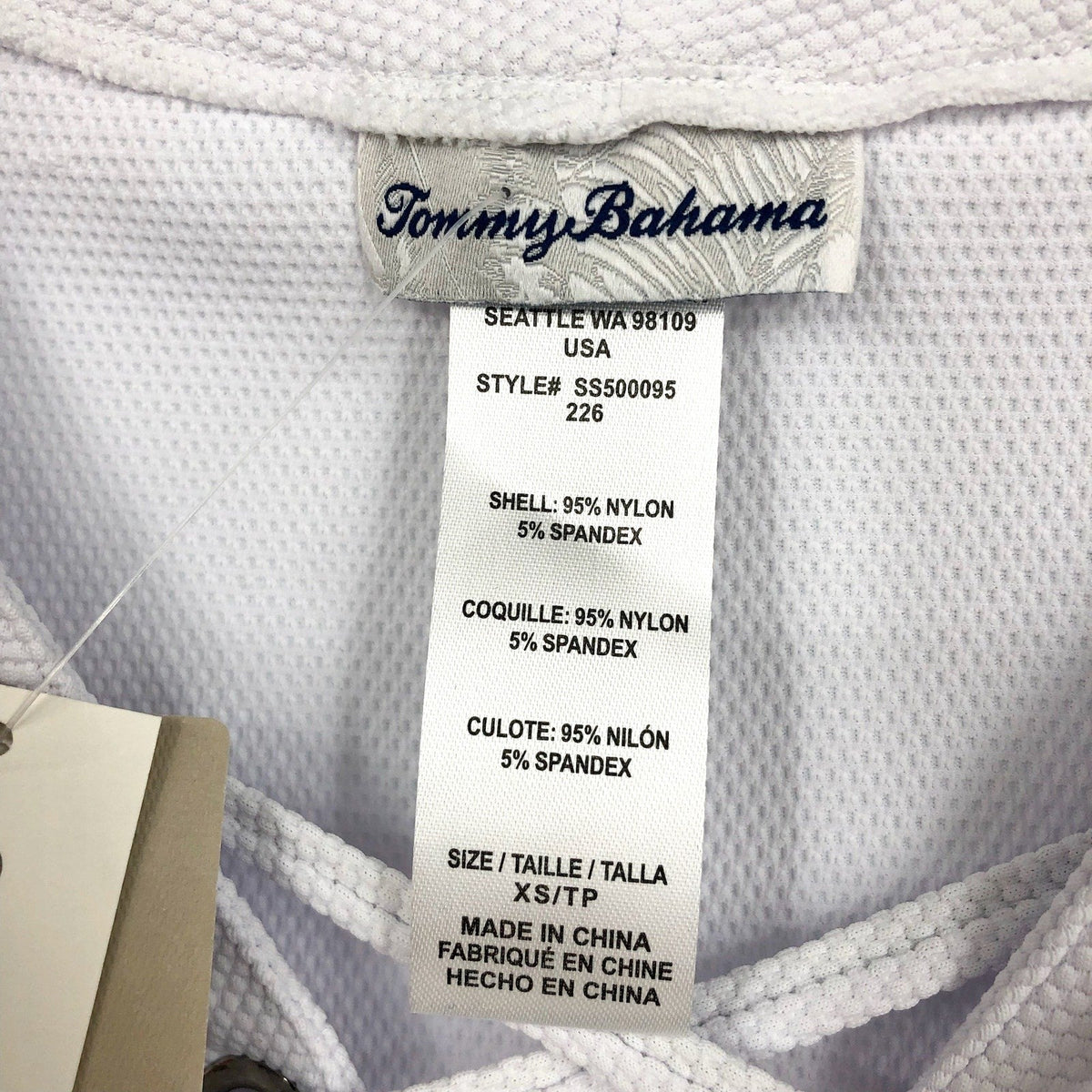 TOMMY BAHAMA Womens Island Cays Swim Coverup Dress XS White Lace-Up NWT