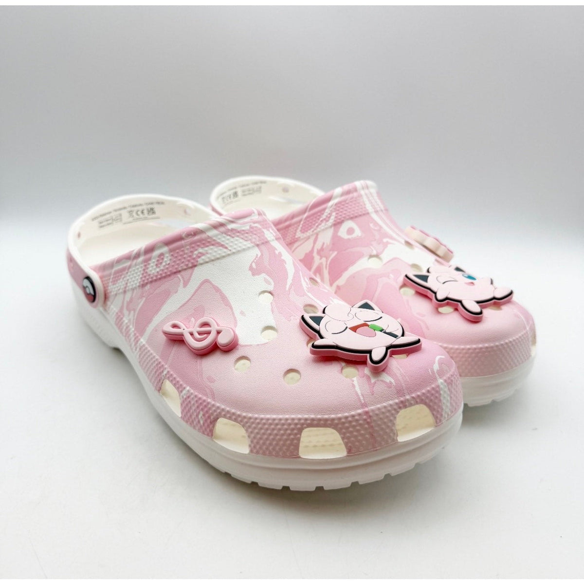 Crocs Classic Pokemon Jigglypuff Clogs Mens 11 EU 45-46 Pink White NIB