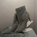Bar III Studs Zipper Heel Suede BOOTIES 8