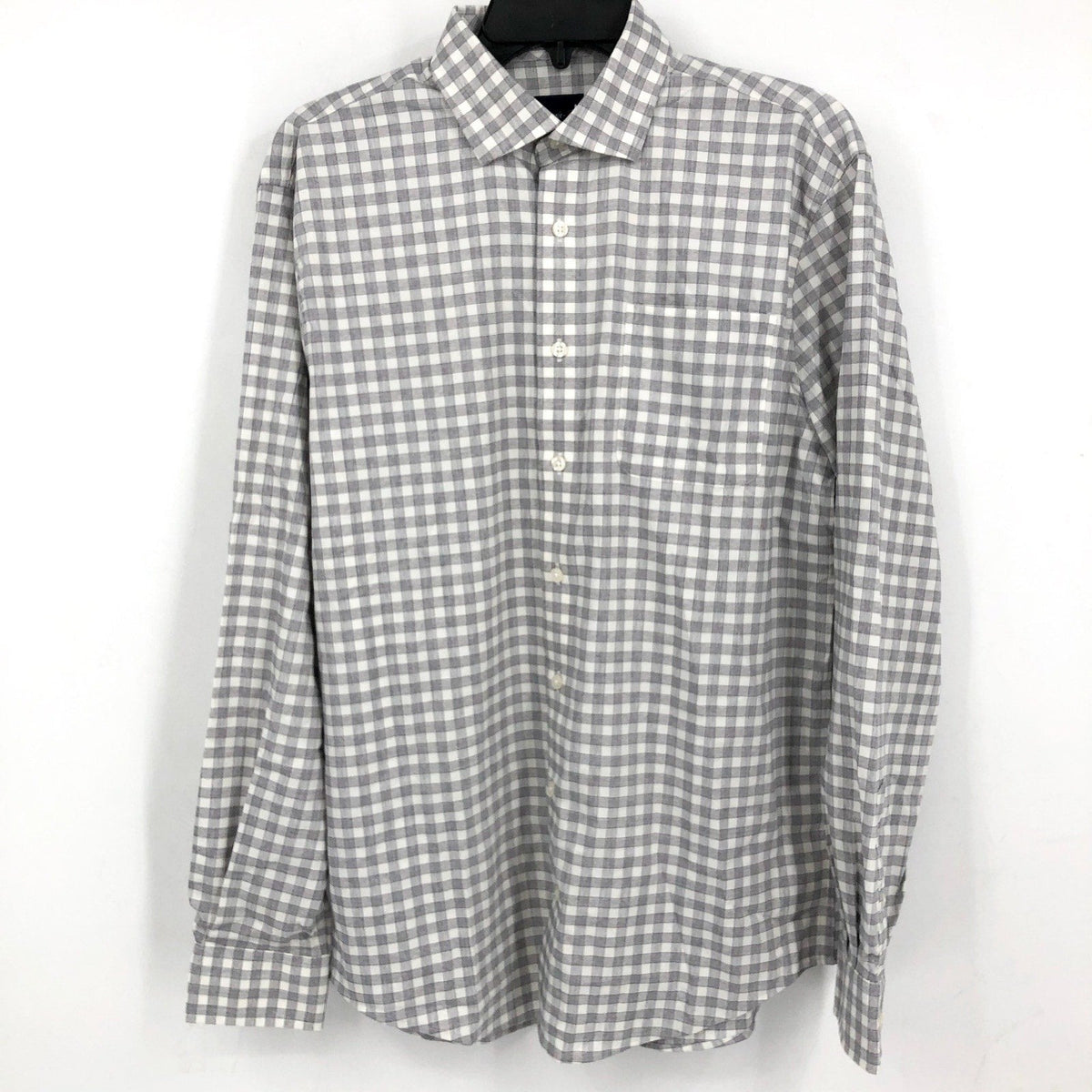 JOHNNIE O Men's Ashworth Performance Button Up Shirt Medium Light Gray NWOT