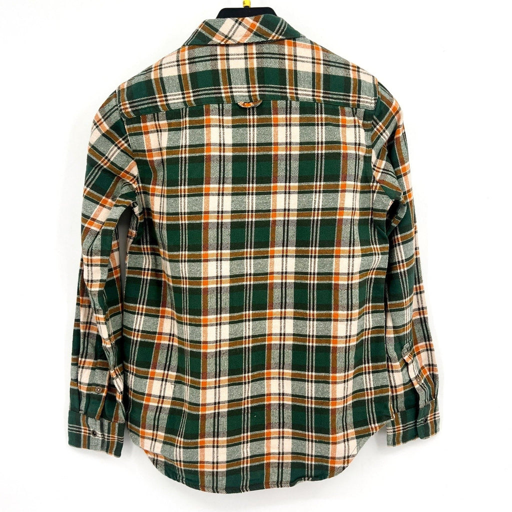 PRANA Women's Golden Canyon Flannel Shirt Medium Soft Pine Green Plaid NWT