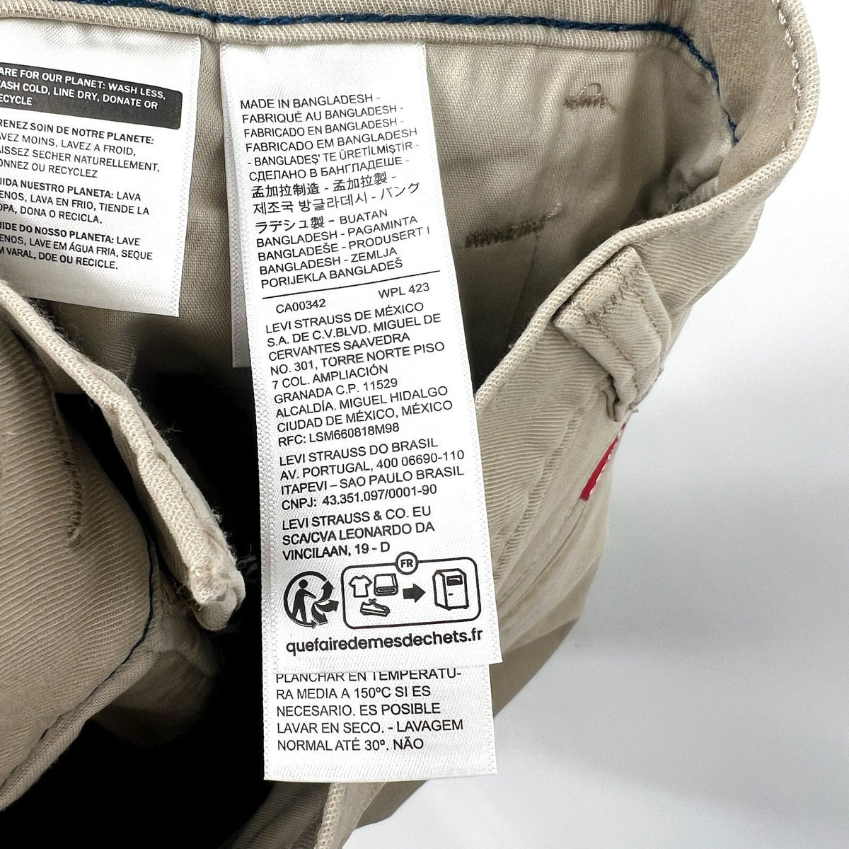 LEVI'S Men's XX Standard Taper Chinos 34x34 Tan True Chino Pants 85226-0069 NWT