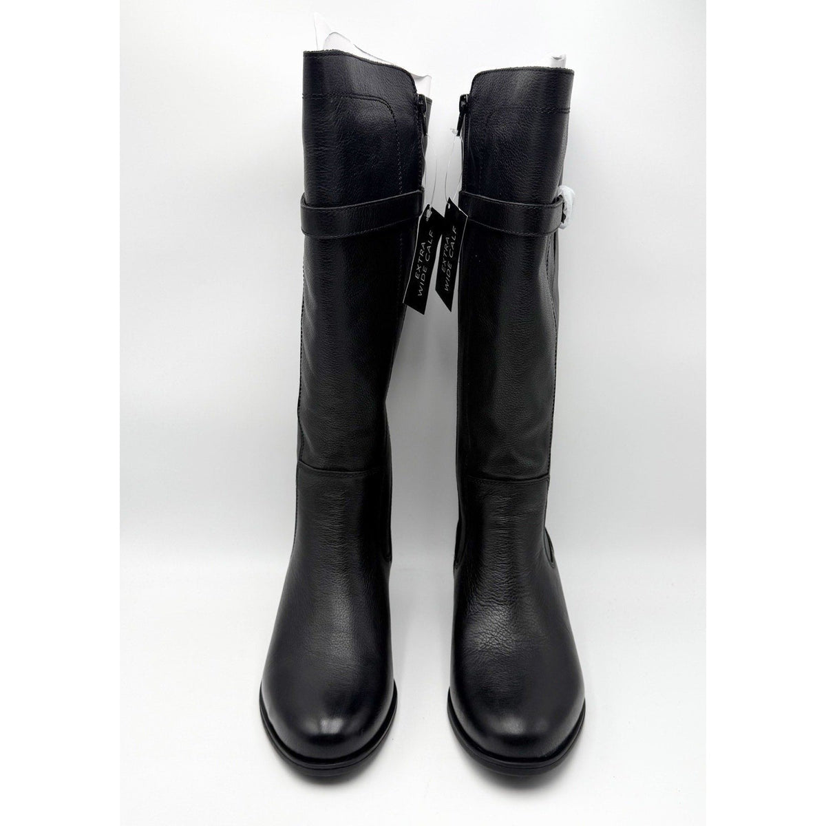 Naturalizer Womens Kenna Knee High Boots Size 9 M XWIDE CALF Black Leather NIB