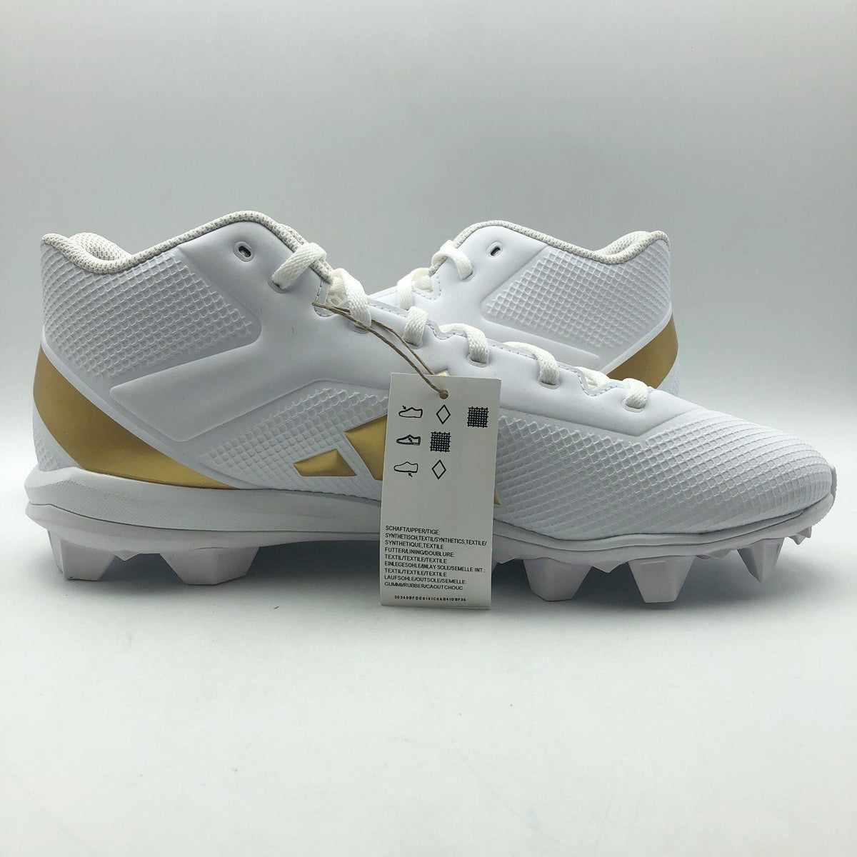 Adidas Mens Adizero Impact 2 Molded Football Cleats Size 12 Gold NWOB
