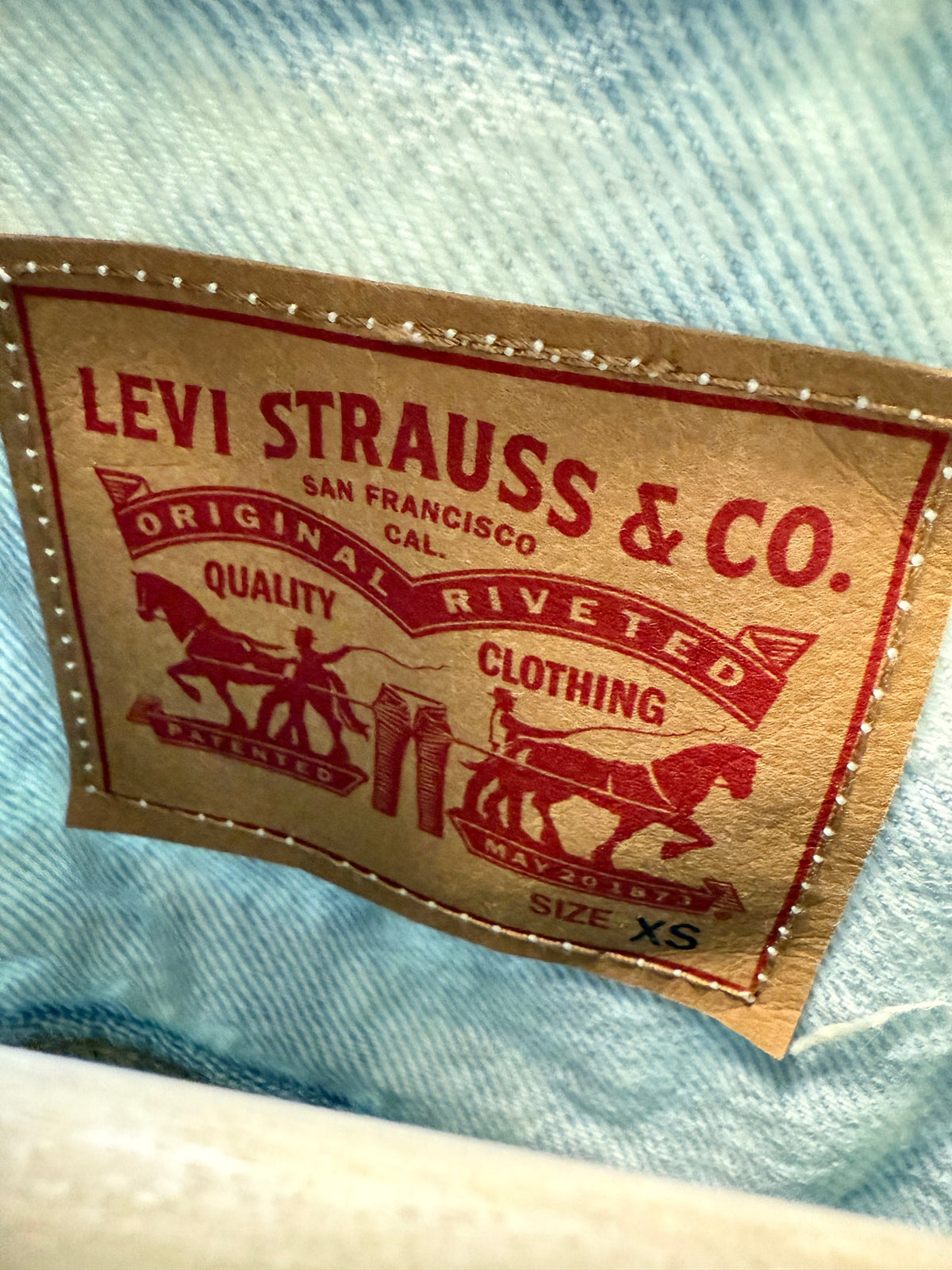 Levi’s Ex Boyfriend Graphic Trucker Jacket (XS)