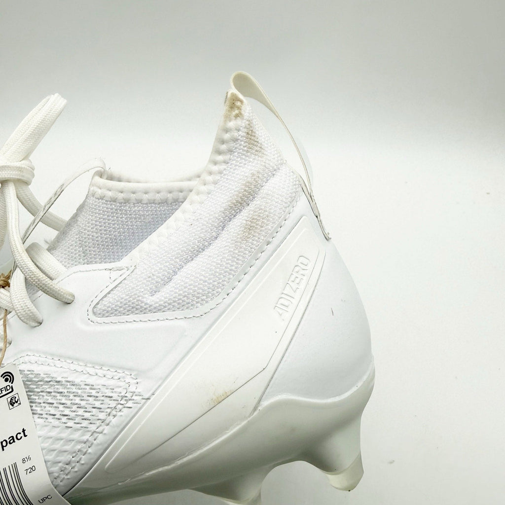 Adidas Mens Adizero Impact Football Cleats Size 9 White Athletic IF2475 NWOB