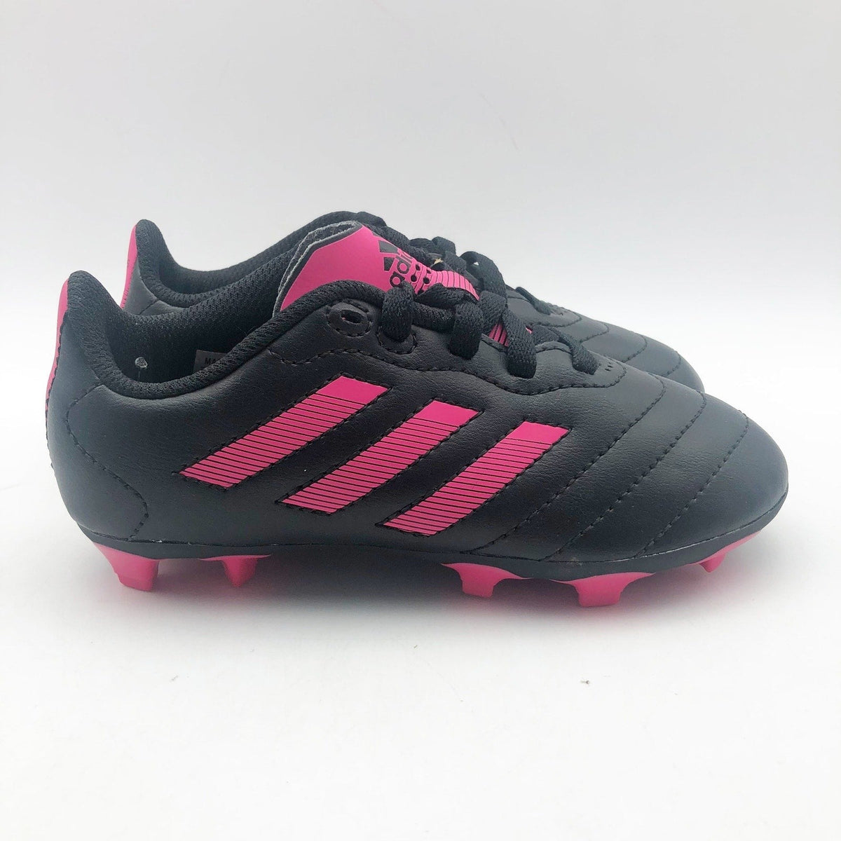 Adidas Little Kids Goletto VIII Firm Ground Soccer Cleats 11K Black Pink NWOB
