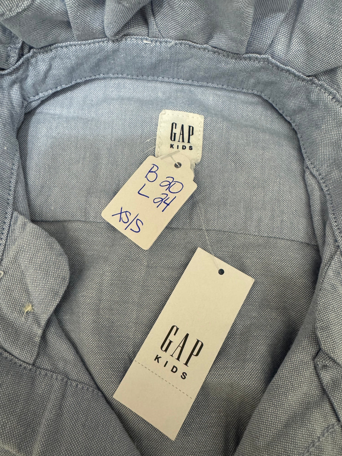 Brand New Gap - Light Blue Oxford Short Sleeve - Small